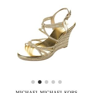 Michael Kors Metallic Gold Espadrille